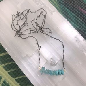 Turquoise and Aquamarine Necklace by MidWinter Co.